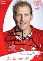 Stephane Grichting Nationalmannschaft Schweiz signierte Autogrammkarte WM 2010