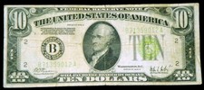 1928-C $10 B-New York Fr#2003-B Redeemable in Gold on Demand Note -Lot #5