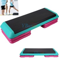 Aerobic Steppbrett Stepper Fitness Step Brett Board 3-fach verstellbar NEU