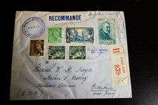 France Registered 1933 Cover to Cresskill Nj Vf Condition