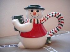 Fitz & Floyd Holiday Snowman! CERAMIC  SO CUTE!