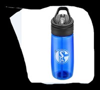 FC Schalke 04 Trinkflasche transparent königsblau 0,5 ltr. 2016  NEU !!! 