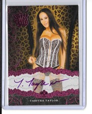 2015 Benchwarmer Sin City Corset Autos Pink Foil Tabitha Taylor Auto,Autograph