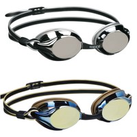 Beco Schwimmbrille 9933 Wettkampfschwimmbrille Boston mirror Silber Gold