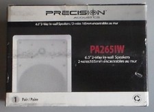 New listing
Precision Acoustics 6.5" In-Wall Speakers - Two Speakers - Pa265Iw