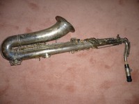 Saxophon King versilbert