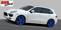 Porsche Cayenne Macan 997 Alufelgen 9x20 Zoll und 10,5x20 Zoll Diewe CAVO Blau