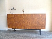 Exklusives CHESS Highboard Teak B60 Dieter Waeckerlin Behr Sideboard 60er 50er