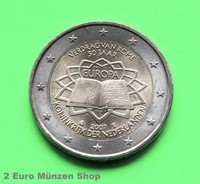 2 Euro Gedenkmünze Niederlande 2007 "50 Jahre Römische Verträge"