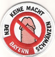 Anti Bayern Aufnäher "Keine Ma.." Kutte Weste Fan Patch Block Kurve + neu +