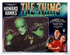THE THING from another world LOBBY SCENE CARD # 9 POSTER 1951 JAMES ARNESS