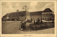 Ak Wanne Eickel Herne im Ruhrgebiet, Straßenseite vom Bahnhof - 1188755