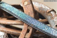  Wunderschönes Kopfstück  von Fakur blauen Glitter  Isländer Islandpferdetrense 