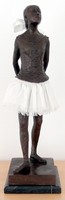 Bronze Skulptur Figur - BALLERINA - KLEINE TÄNZERIN - Nach Edgar Degas -Signiert