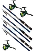 Angelset 1-3 Ruten 1-3 Rollen Komplettset Forellenset Allroundset Karpfen Rute