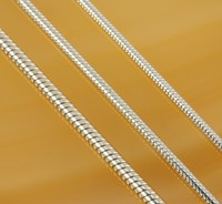 Schlangenkette 925 Silber Rhodiniert Rund Silberkette Halskette Echtsilber NEU