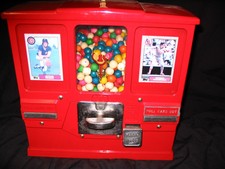 1 Cent Premiere Gumball And Baseball Card Vending Machine Wow