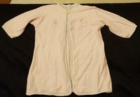 Vintage Soft Pink Baby Girl Robe Gown Infant Newborn embroidered 
