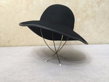 Women's Black Wide Brim Wool Hat Rn88842 *Mint*Must See*