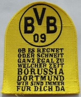 Borussia Dortmund Aufnäher BVB Patch, Kutte kein Schal für dich da
