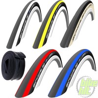 Schwalbe Lugano Fahrrad Reifen 23 - 622 700 x 23C rot blau gelb Draht SV 15