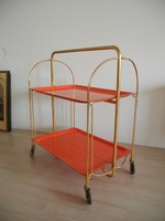 Barwagen Servierwagen Dinett Bremshey 60er 70er Jahre klappbar