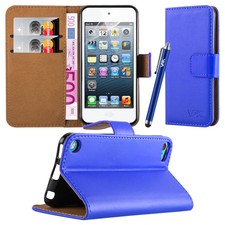Wallet Flip Leather Book Case Cover Stand For Apple iPhone Free Screen Protector