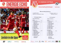 Programm FC Energie Cottbus - VfL Osnabrück  25.08.2015