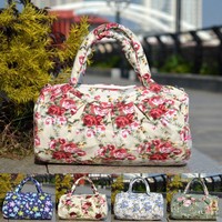 New Leinwand Hobo Tote Bag Blume Blumen Korean Schulter Lässige Handtaschen