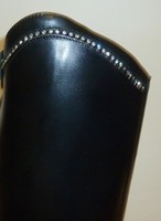 Cavallo Reitstiefel Modell JUNIOR  echt Leder Farbe schwarz mit  Strass am Bogen