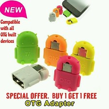 Android Robot Shape Micro Mini USB OTG Adapter Cable For Tablet PC smart phones