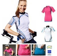 Damen FAHRRADSHIRT Radsport Fahrrad Sport Shirt Radlershirt Trikot