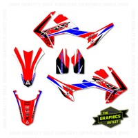 HONDA CRF250L 2013 - 2016 MX MOTOCROSS GRAPHICS SPLIT KIT - RIDE RED
