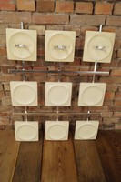 60er GARDEROBE WANDGARDEROBE COATRACK Mid Century weiß Panton Eames Ära 60s