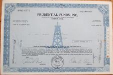1971 Oil Well Stock Certificate: Prudential Funds, Inc.