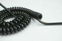 TBS - Spiralkabel PVC 3G0,75 / 2 Meter schwarz SP-007