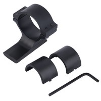 Black 30mm Ring 25mm Weaver Rail Mount Adapter for Scope Flashlight Laser