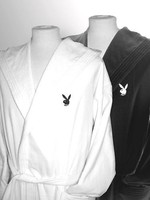 Playboy Bademantel Kimono Kapuze Sauna Bad weiß Größe S NEU Geschenk WOW