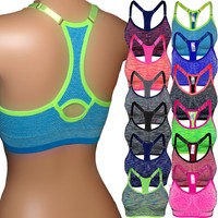 BRA Microfaser BH Bustier Damen Top Push Up Sport-BH ohne Bügel 36 38 40 42 Neu