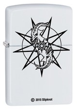 ZIPPO "SLIPKNOT" MATTE WHITE COLOR LIGHTER ** NEW IN BOX ** MUSIC