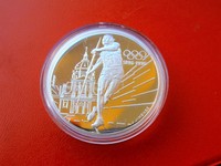 *Frankreich 100 Francs 1994 Silber PP *100 Jahr Olympische Spiele*Speerwerfen