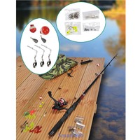 Angel Set 70 Teilig Angelrute Angelausrüstung Angelzubehör Angelset Teleskoprute