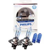 Philips WhiteVision 2x H7 12V 55W PX26d + W5W 1337016