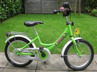 PUKY Kinderfahrrad, 16 Zoll, grün