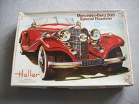 Heller alter Bausatz Mercedes-Benz 500 Special Roadster 1:24