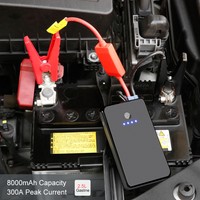 8000mAh Auto KFZ Starthilfe Jump Starter Power Bank AKKU PACK Ladegerät Batterie