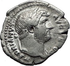 Hadrian 123AD Rare Silver Ancient Roman Coin Abundantia Prosperity i58497