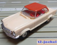 Faller AMS --  Mercedes 230 SL Coupe mit Flachankermotor, inkl. 4 neuen Reifen
