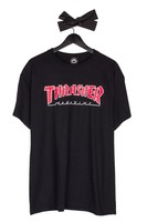 Thrasher – Outlined Logo T-Shirt Black