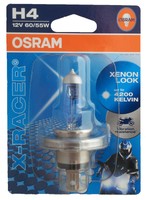 H4 12V 60/55W P43t X-Racer Xenon Look 4200K 1er Osram 64193XR-01B